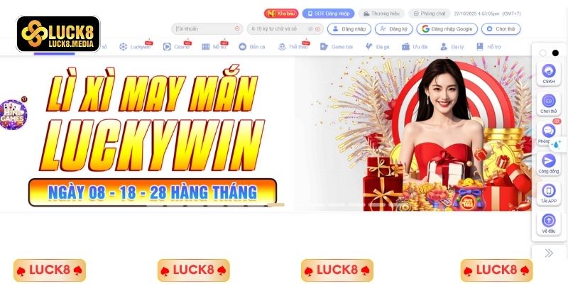 Đăng nhập LUCK8